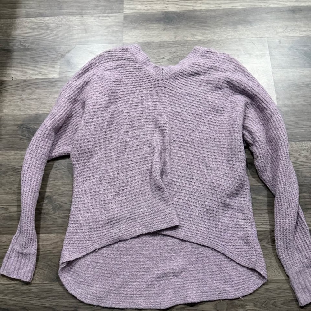 Maurices Light Purple V-Neck Sweater